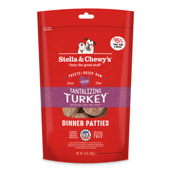Stella & Chewy's Freeze-dried Dinner Patties Tantalizing Turkey