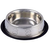 Stainless Steel Enhanced Bowl (paw print)