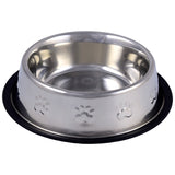 Stainless Steel Enhanced Bowl (paw print)