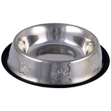 Stainless Steel Enhanced Bowl (paw print)