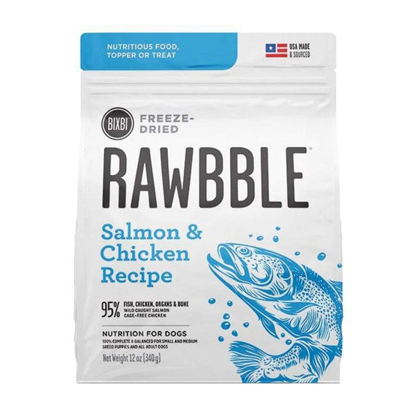 BIXBI Rawbble Freeze Dried Salmon & Chicken 12oz