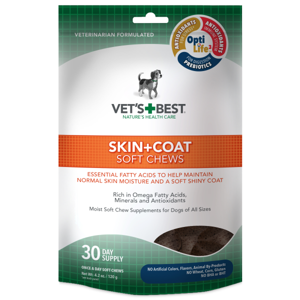 Vet s Best Dog Skin Coat Soft Chews 30 ct The Raw Connoisseurs