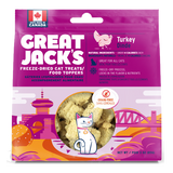 Great Jack's Turkey Freeze-Dried Cat Treats/Topper Turkey 85g - The Raw Connoisseurs