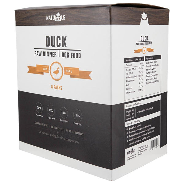 Naturawls Raw Duck & Veggie (8lb)