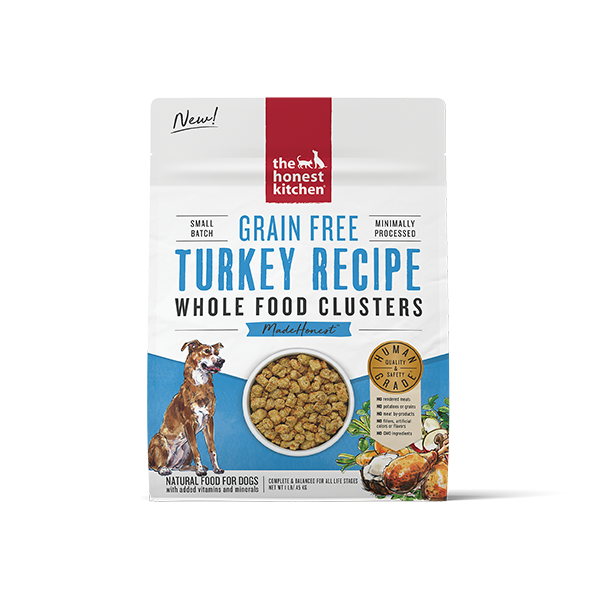 Honest Kitchen Dog GF Whole Food Clusters Turkey 1 lb