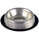 Stainless Steel Enhanced Bowl (paw print)