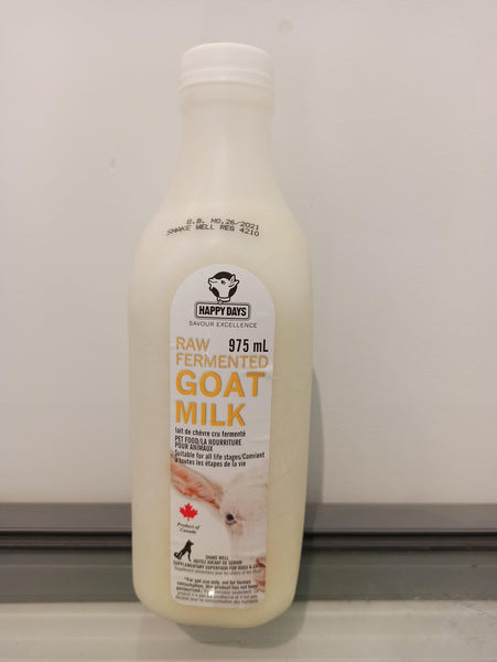Happy Days Raw Fermented Goat Milk 975ml - The Raw Connoisseurs