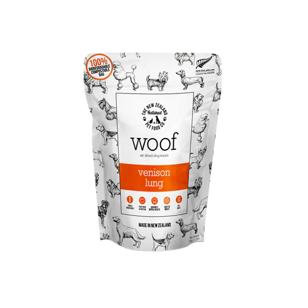NZ Natural Pet Food Co. Woof - Venison Lung Treat 50g
