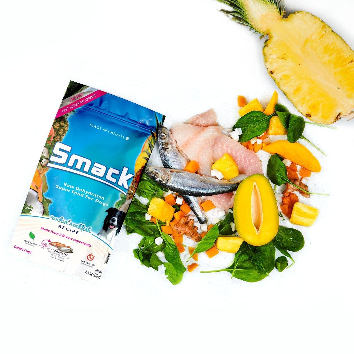 Smack raw hot sale dehydrated dog food