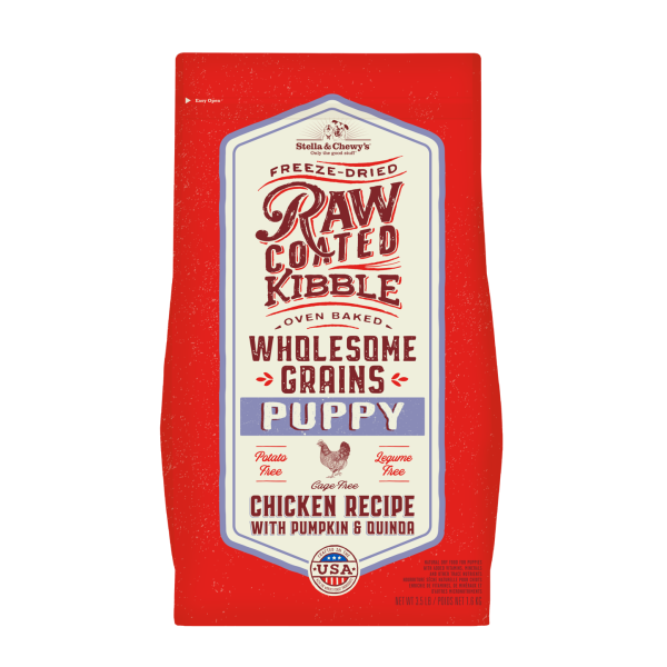 Stella&Chewys Dog RawCoated Kibble With Grain Chicken Puppy 3.5lb