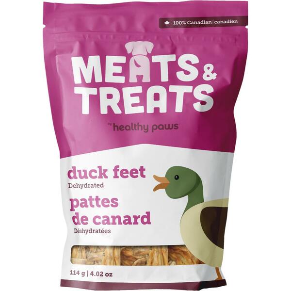 Meats & Treats Dehydrated Duck Feet 125GM