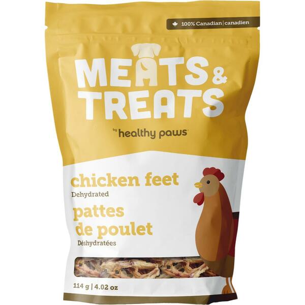 Meats & Treats Dehydrated Chicken Feet 114G