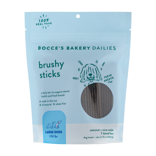 Bocce's Bakery Dog Dailies Brushy Sticks Large 16oz