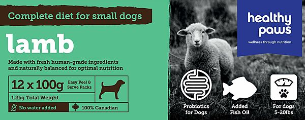 Healthy Paws Canine Complete Lamb Dinner 12/100GM
