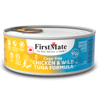 FirstMate Cat GF 50/50 Cage Free Chicken/Wild Tuna 5.5 oz can