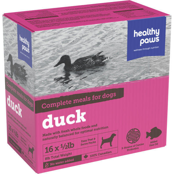 Healthy Paws Complete Dinner Duck 8LB