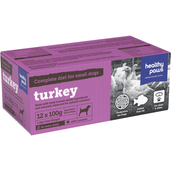 Healthy Paws Complete Dinner Turkey 12/100GM