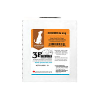 3P Naturals Chicken (Bone-In) with Vegetables NO ORGAN 12lb case (6 x 2lb)