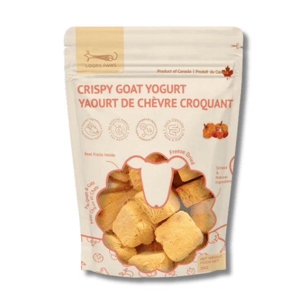 Loopy Paws Freeze-Dried Goat Yogurt Chunks - Pumpkin & Strawberry - 30g