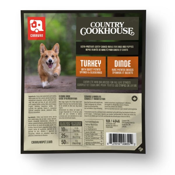 Caravan Country Cookhouse Gently Cooked Meal - Turkey 1lb