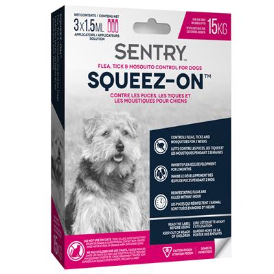 Sentry Squeez-on flea, tick & mosquito small