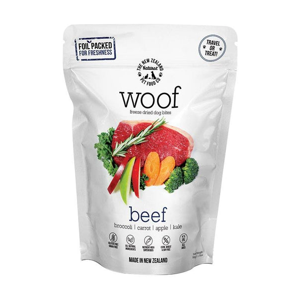NZ Natural Pet Food Co. Woof Freeze Dried Beef Treat/Travel Meal