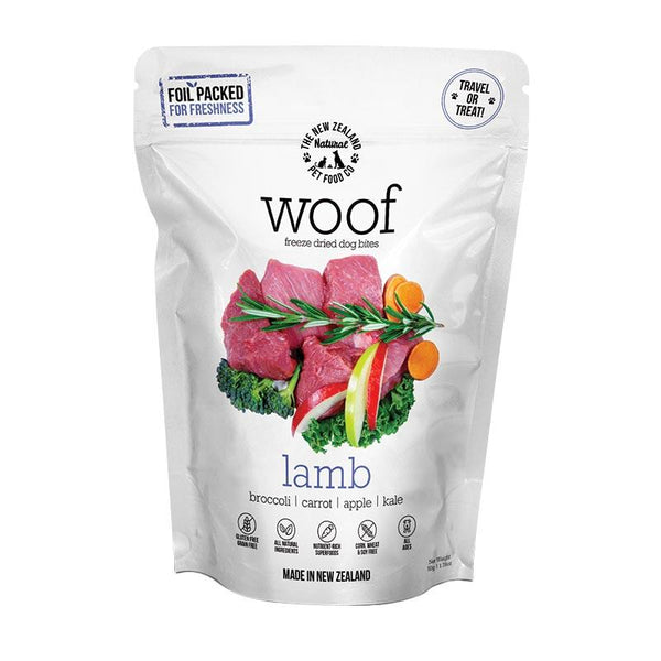 NZ Natural Pet Food Co. Woof Freeze Dried Lamb Treat/Travel Meal
