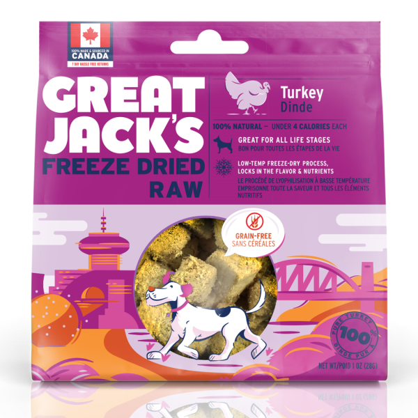 Great Jack's freeze-dried 100% Turkey