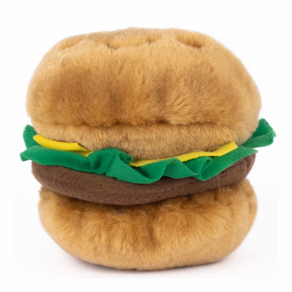 ZippyPaws NomNomz Squeaker Toy Hamburger - The Raw Connoisseurs