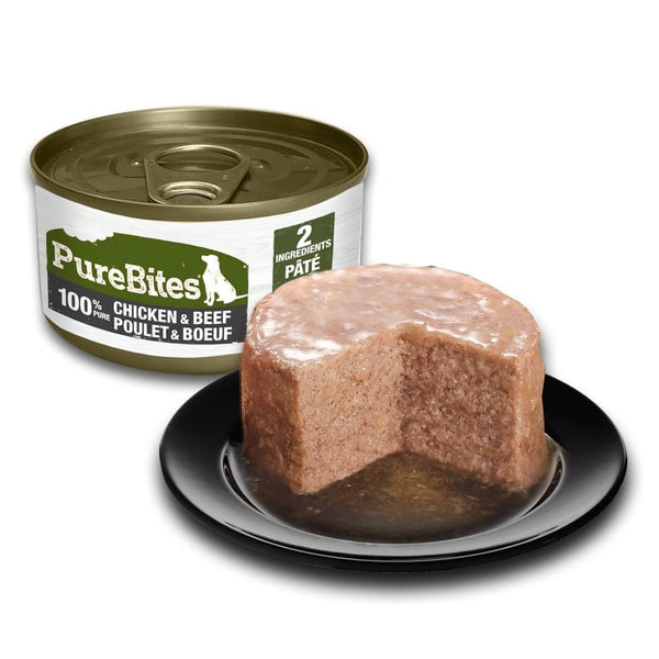 PureBites Pure Chicken & Beef Pate Protein Paté for Dogs 2.5oz