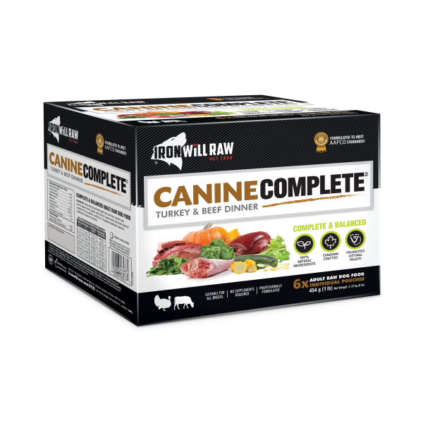 Iron Will Raw Dog Complete Turkey & Beef Dinner 6lb