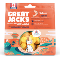 Great Jack's Freeze-Dried Cat Treats/Topper Salmon 28g - The Raw Connoisseurs
