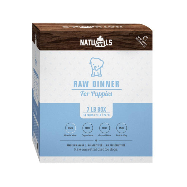 Naturawls Raw Dinner Puppies (7lbs) - The Raw Connoisseurs