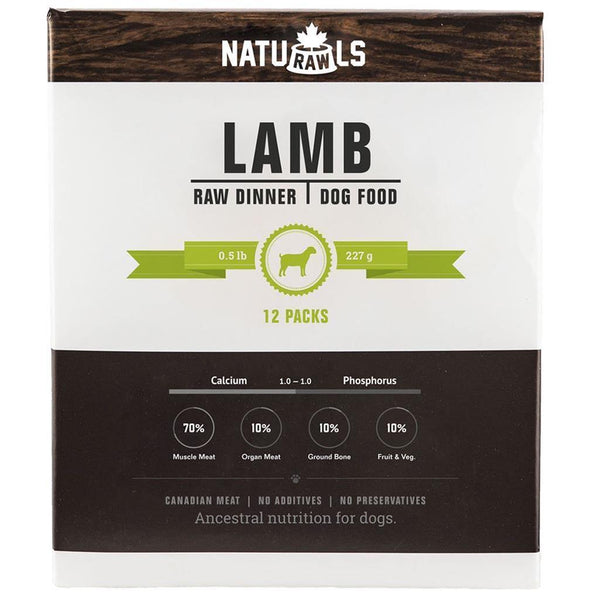 Naturawls Raw Lamb & Veggie (6lb) - The Raw Connoisseurs