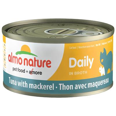 Almo Nature Tuna with Mackerel in Broth 70g can