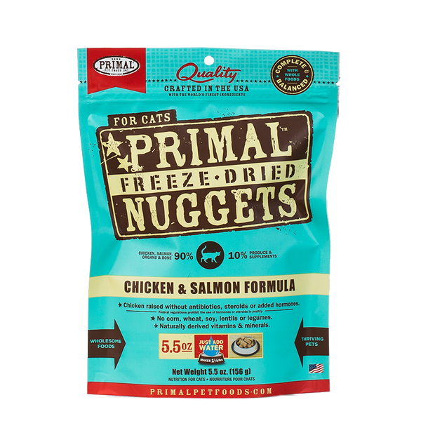 Primal Cat Freeze Dried Chicken & Salmon Nuggets