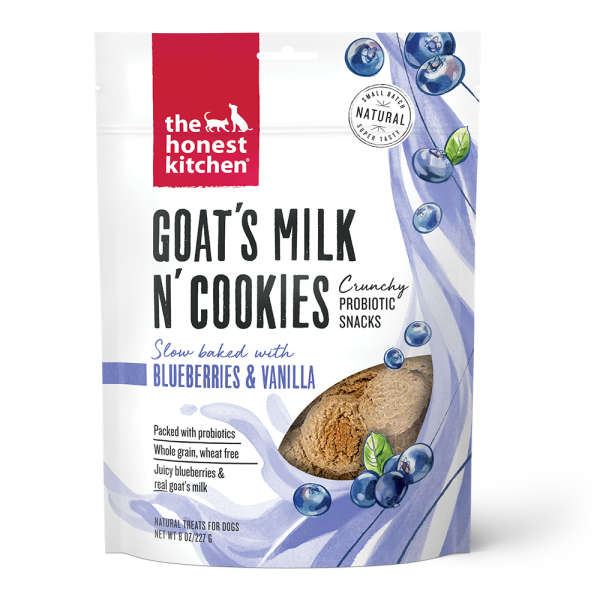 Honest Kitchen Dog Goat's Milk N' Cookies w/ Blueberries & Vanilla 8 oz