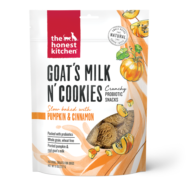 Honest Kitchen Dog Goat's Milk N' Cookies w/ Pumpkin & Cinnamon 8 oz