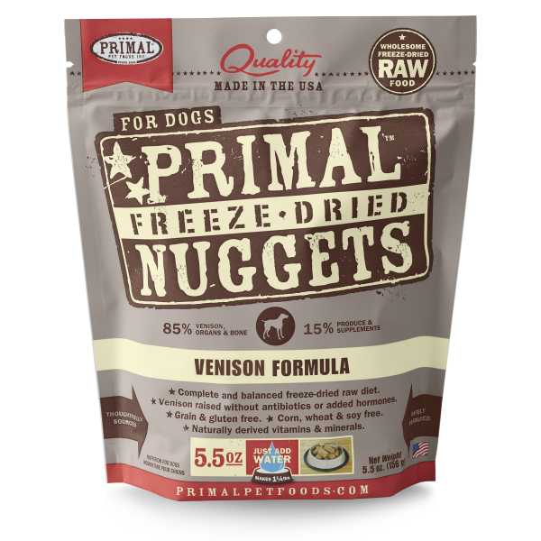 Primal Dog Freeze Dried Venison Nuggets