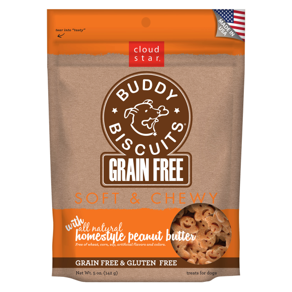 Buddy Biscuits Soft & Chewy GF Peanut Butter Treat 5 oz