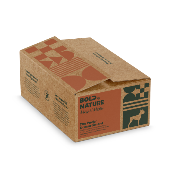 Mega Dog Raw Variety Box Chicken Free Patties 24 lb