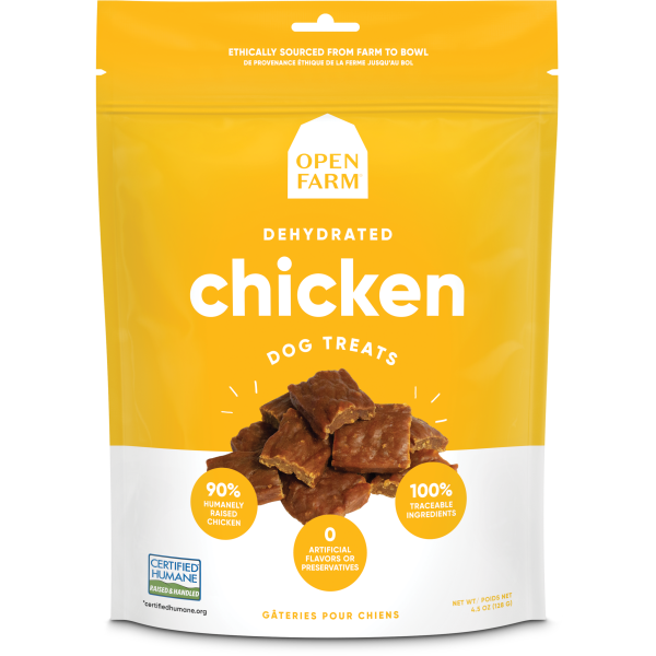 Open Farm Dog Dehydrated Chicken Treats 4.5 oz