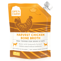 Open Farm Dog/Cat Bone Broth Topper Harvest Chicken