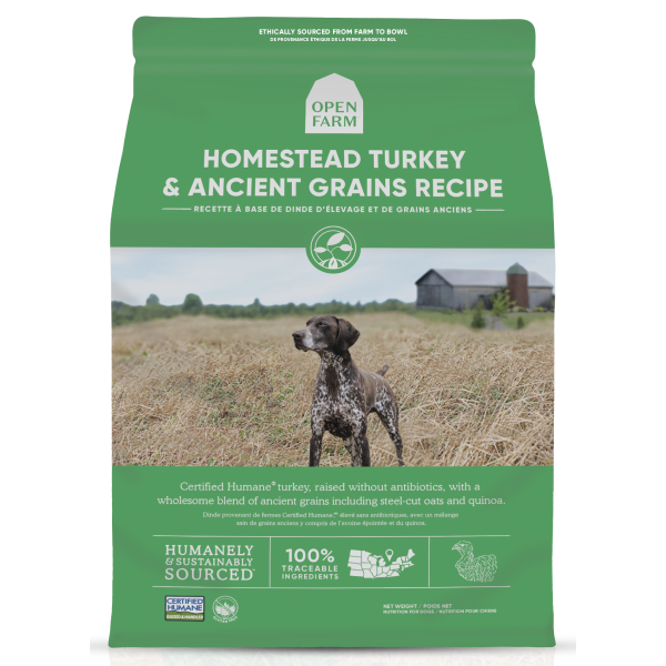 Open Farm Dog Ancient Grain Homestead Turkey