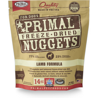 Primal Dog Freeze Dried Lamb Nuggets