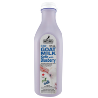 Happy Days Raw Goat Milk Kefir with Blueberry 975ml - The Raw Connoisseurs