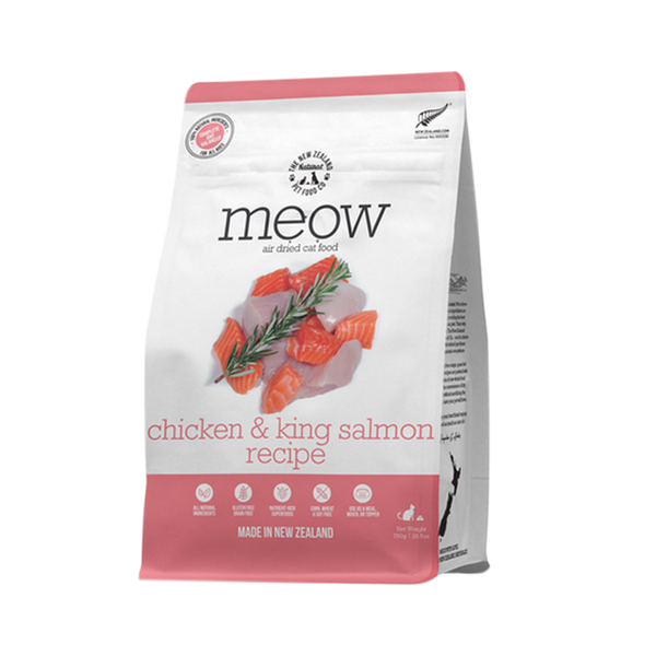 NZ Natural Pet Food Co. Meow Air Dried Chicken & King Salmon Cat Food