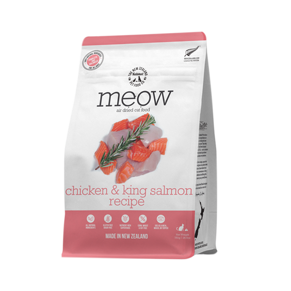 NZ Natural Pet Food Co. Meow Air Dried Chicken King Salmon Cat