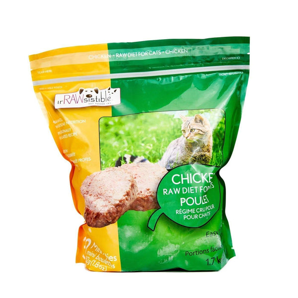 Bone-In Chicken Mini Patties for Cats - The Raw Connoisseurs