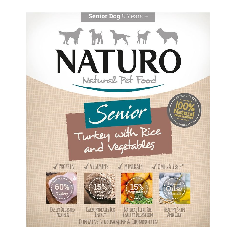 Naturo senior dog food best sale